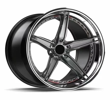 Two-Piece Deep-Lip Five-Spoke Forged Wheel - K0082-2
